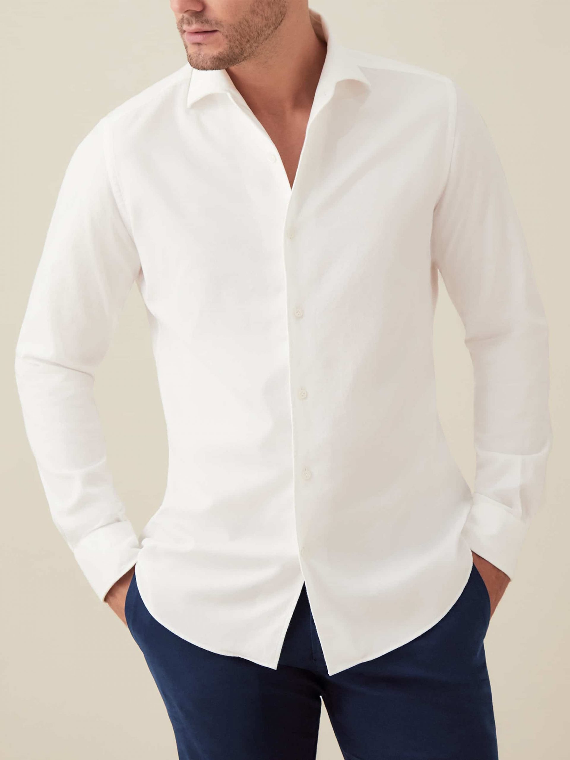 Classic Cotton Shirt - White - FEVER OF FASHION