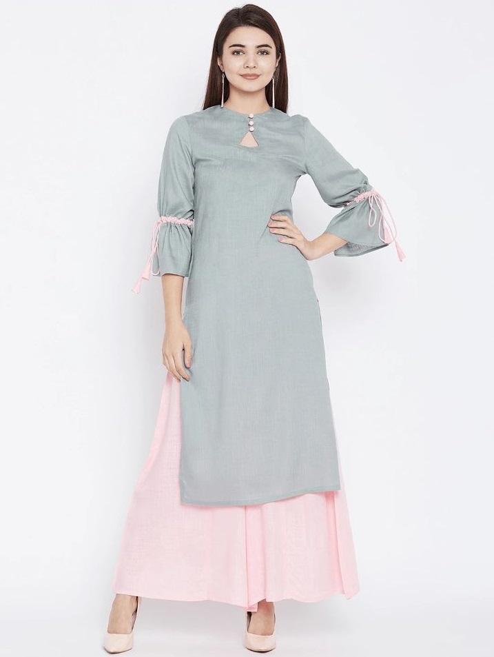 Blue Georgette Kurti! Blue Georgette Stone Work .Product colour & Patch  Patta may slightly vary due to photograph… | Kurti designs, Dress, Designer  summer dresses
